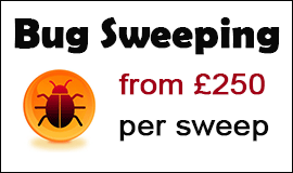 Bug Sweeping Cost in Worksop